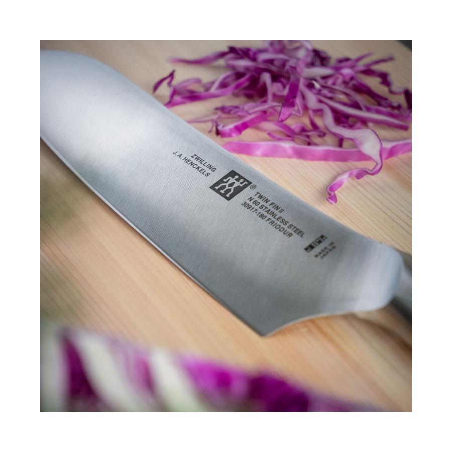 Zwilling Twin Fin II 16cm Santoku Knife Stainless Steel Stainless Steel