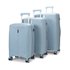 Nomad Quest 56cm, 65cm & 75cm Hardside Luggage Set Steel Blue