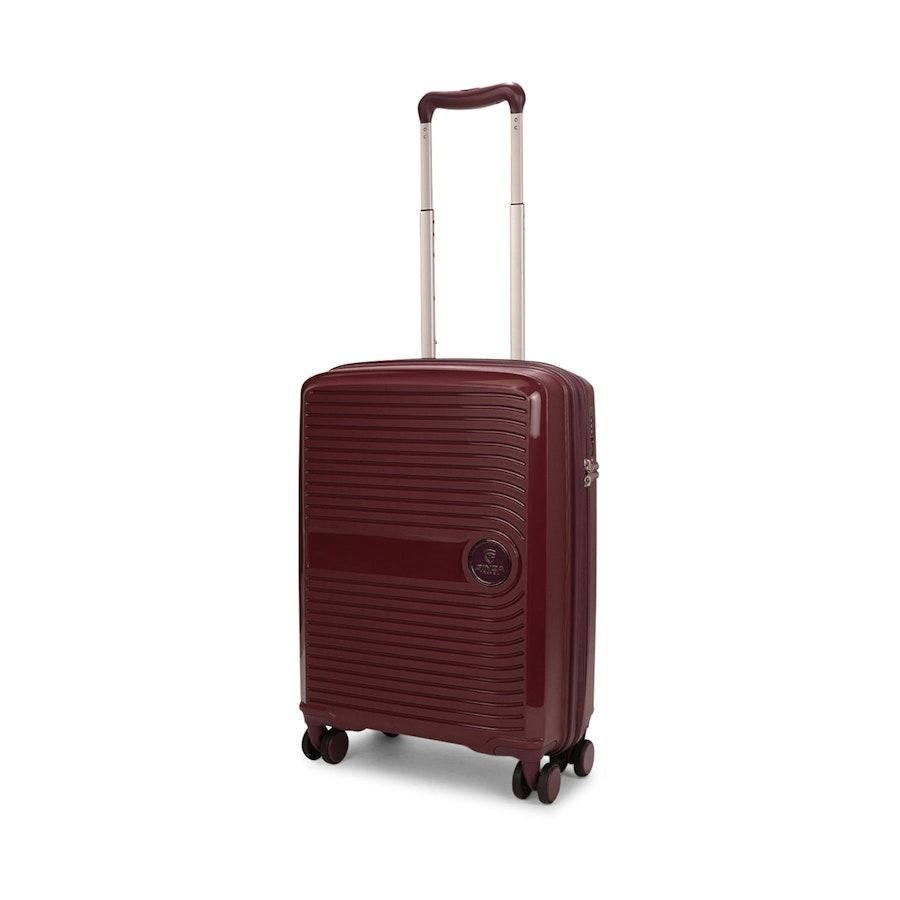 Ginza Aries 55cm Hardside Carry-On Suitcase Red Wine
