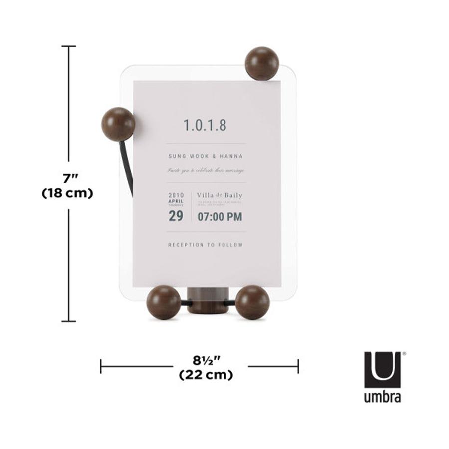 Umbra Woody Picture Frame (13cm x 18cm) Black/Walnut Black/Walnut