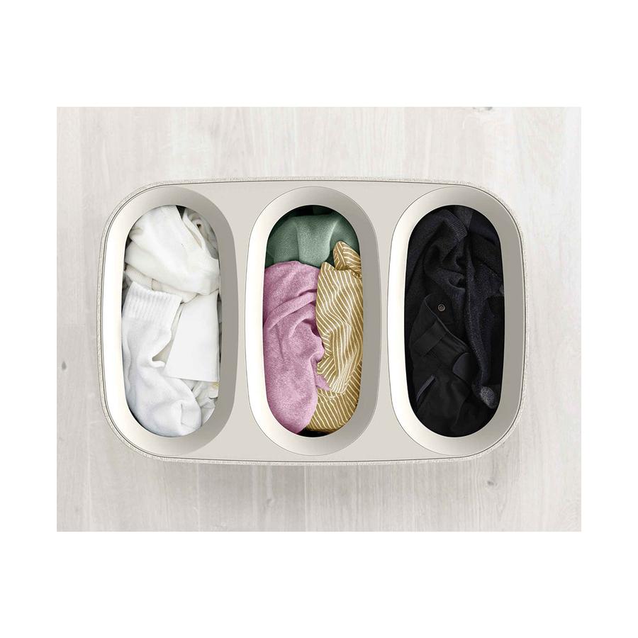 Joseph Joseph Tota Trio 90L Laundry Separation Basket Ecru Ecru