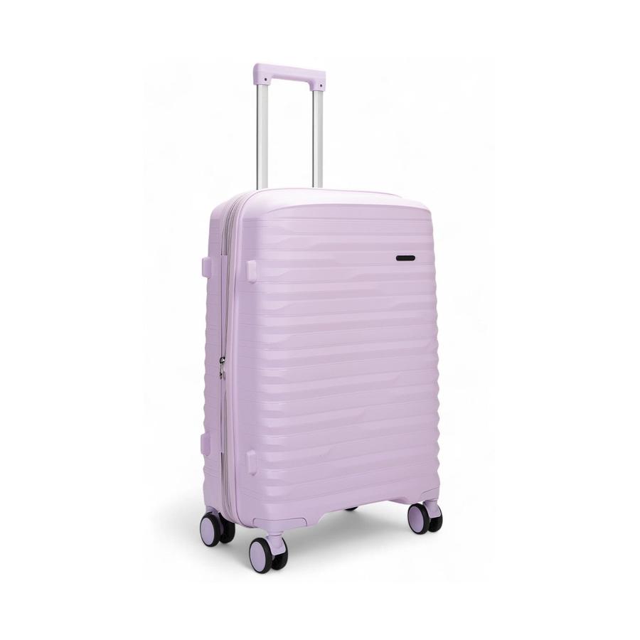 Nomad Discover 65cm Hardside Checked Suitcase Light Purple Light Purple
