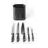 Brabantia Tasty+ Knife Block Plus Knives Dark Grey