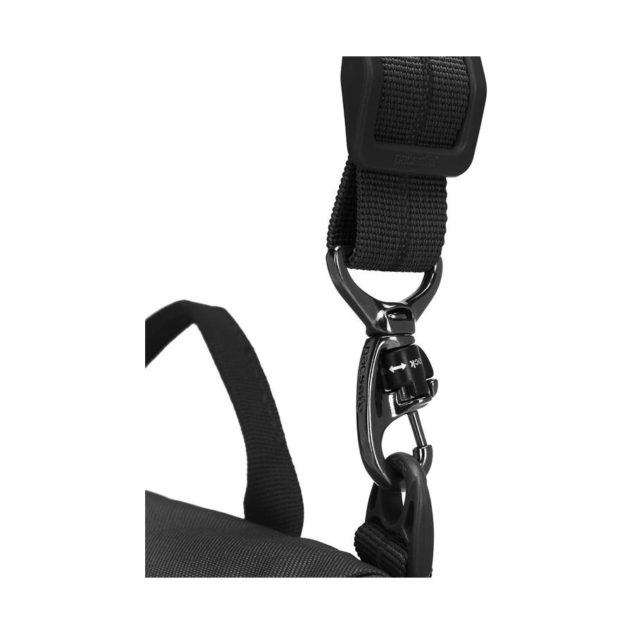 Pacsafe GO Anti-Theft Recycled Saddle Crossbody Bag Jet Black Jet Black