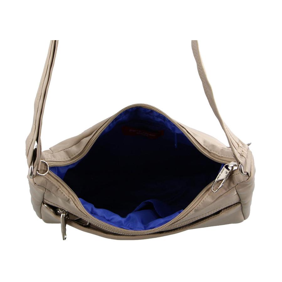 Pierre Cardin Ava Anti-Theft Crossbody Bag Taupe Taupe