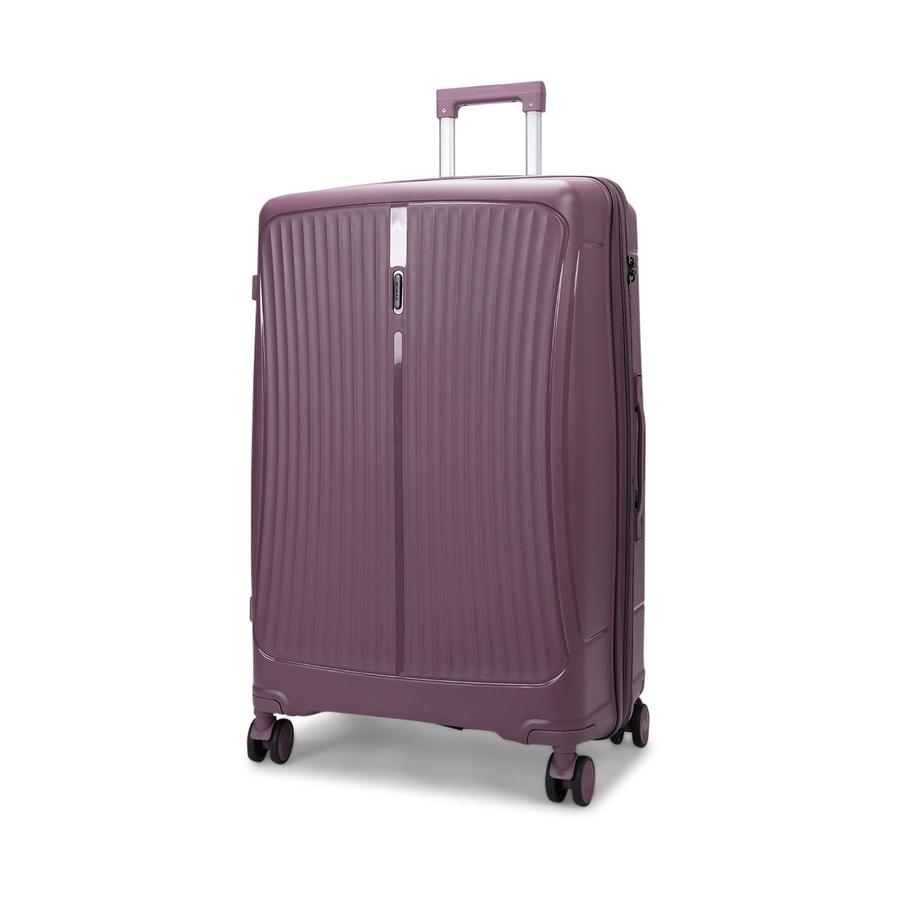 Caselite Quest 75cm Hardside Checked Suitcase Purple Purple
