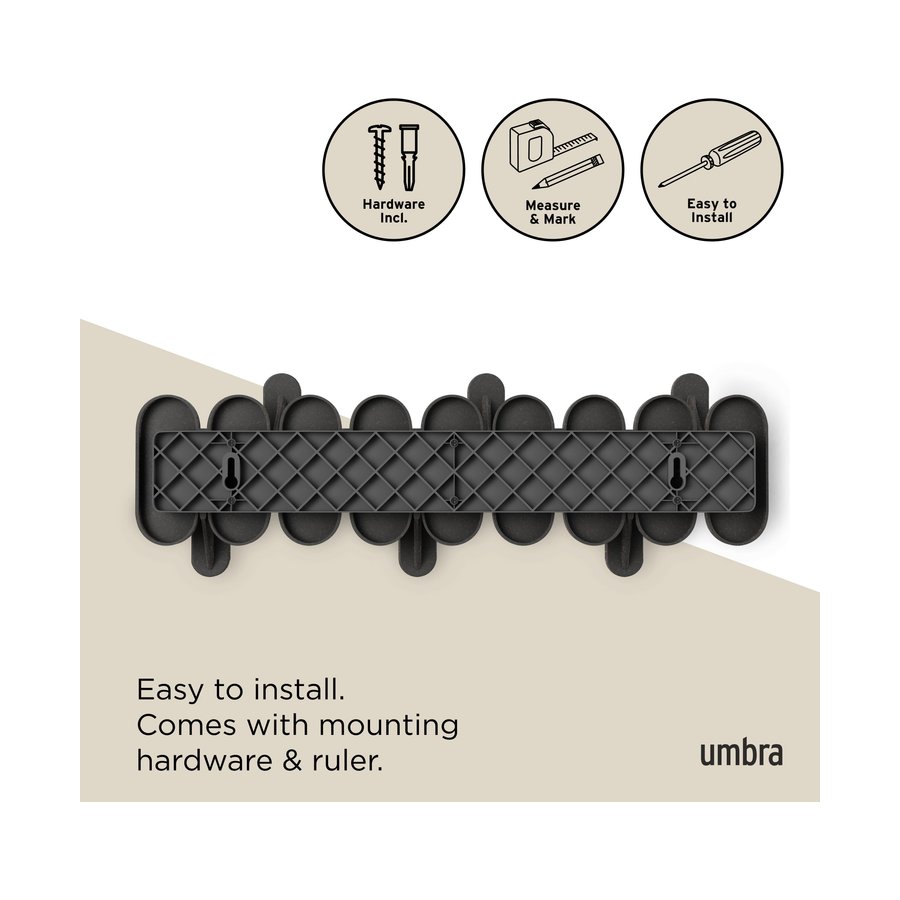 Umbra Tempo 6 Wall Hook Black Black