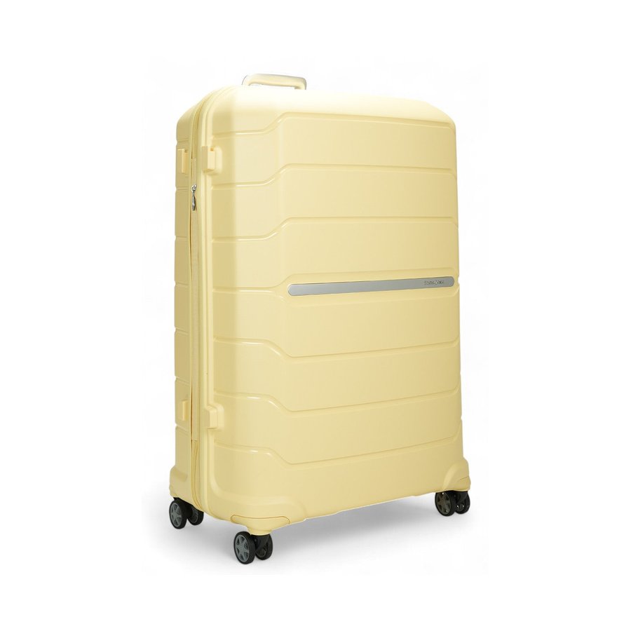 Samsonite Oc2lite 81cm Hardside Checked Suitcase Lemonade Lemonade